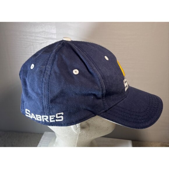 Buffalo Sabres Navy Blue New Era Adjustable Strapback Hat Embroidered Logo - Picture 4 of 8